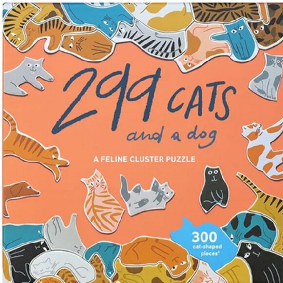 299 Cats and a Dog 300 Piece Cluster Puzzle - Picture 1 of 6
